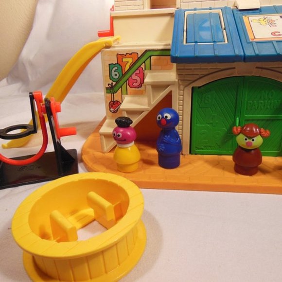 Vintage Fisher Price Sesame Street Clubhouse Toys